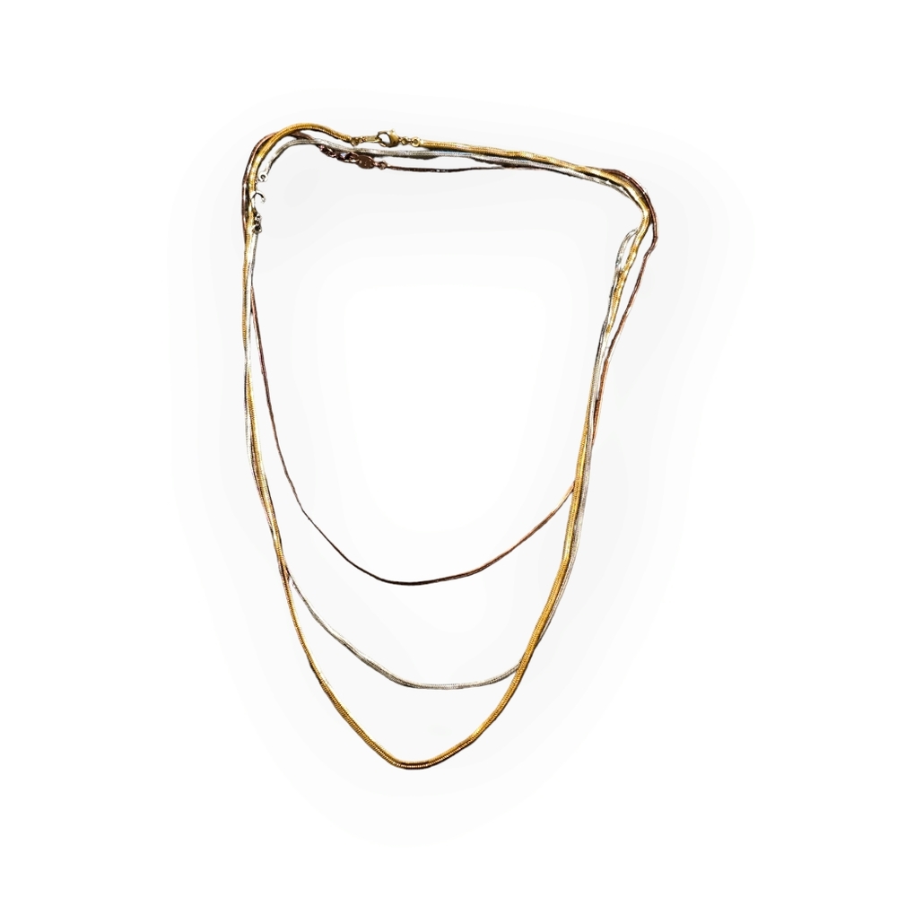 Avon trio toned‎ necklaces